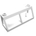 13760 - White - Windscreen 2 x 6 x 2 Train without Glass