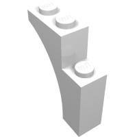 13965 - Brick Arch 1 x 3 x 3 [Gothic] - White