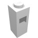 15444 - White - Brick Special 1 x 1 x 2 with Extra Tube Side [Piece of Resistance]
