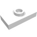 15573 - White - Plate Special 1 x 2 with 1 Stud with Groove and Inside Stud Holder (Jumper)
