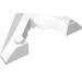 22390 - White - Wedge Sloped 45Â° 6 x 8 with Pointed Cutout