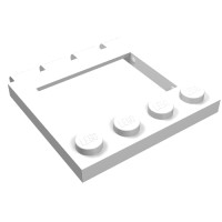 2349a - Hinge Vehicle Roof 4 x 4 Sunroof without Ledges - White
