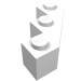2462 - Wedge 3 x 3 Facet - White