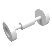 2496 - Wheel Skateboard / Trolley - White