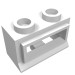 27 - Window 1 x 2 x 1, Short Lip [no Glass] - White