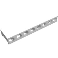 2832 - Brick Special 2 x 8 x 5/6 with No Top Studs, and Channel on Ends, and Stud Holes on Sides - White