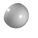 30083 - White - Windscreen 6 x 6 x 3 Canopy Half Sphere with Hinge [Plain]
