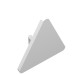 30259 - White - Road Sign Clip-on 2.2 x 2.667 Triangular