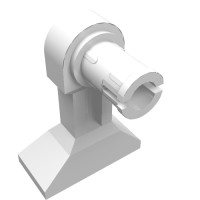 30362 - Leg Mechanical - Droid with Technic Pin - White
