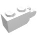 30365 - White - Hinge Brick 1 x 2 Locking with 2 Fingers Vertical End, 9 Teeth