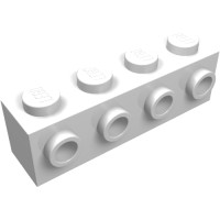 30414 - Brick Special 1 x 4 with 4 Studs on One Side - White