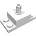 30592 - White - Brick Special 2 x 4, with 2 x 2 Brick with Top Pin and 1 x 2 Side Plates