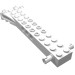 30621 - White - Technic Brick Special 12 x 2 with 2 Side and 2 End Pins, Technic Holes, and 4W Flared End
