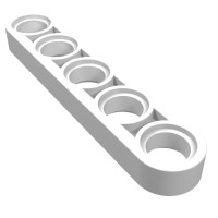 32017 - Technic Beam 1 x 5 Thin - White