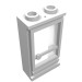 33bc01 - White - Door 1 x 2 x 3 Right, Hollow Studs, Fixed Glass