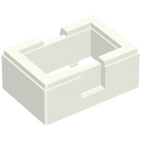35015 - BYGGLEK Box Frame, 11 x 16 x 5, 1 x 4 x 3 Cutouts on Long Sides - White