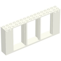 35103 - Frame 2 x 16 x 6 with Knobs - White