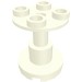 3940a - White - Support Round 2 x 2 x 2 Stand with Blocked Center Hole