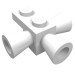 3963 - White - Brick Special 1 x 1 with 3 Speakers / Loudspeakers / Space Positioning Rockets