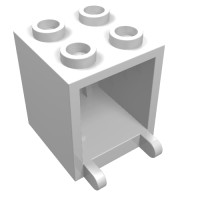 4345b - Box 2 x 2 x 2 [Hollow Studs] - White