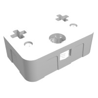 44852 - Technic Axle Connector Rectangular Triple Spring-Loaded, 2 x 3 - White