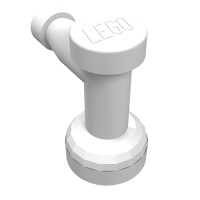 4599b - Tap 1 x 1 without Hole in Spout - White