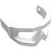 46304 - White - Headwear Accessory Visor Snow Goggles
