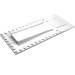 820 - White - Baseplate Raised 8 x 18 with Garage Floor Plate (Old style)
