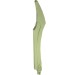 11305 - Large Figure Weapon Blade, Curved Tip with Axle - Yellowish Green