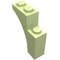 13965 - Brick Arch 1 x 3 x 3 [Gothic] - Yellowish Green