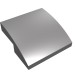 15068 - Slope Curved 2 x 2 x 2/3 - Flat Silver