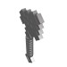 18788 - Weapon Axe Blocky - Flat Silver