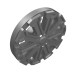 18979a - Flat Silver - Wheel Cover 10 Spoke T Shape - for Wheel 18976