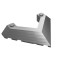 22390 - Flat Silver - Wedge Sloped 45Â° 6 x 8 with Pointed Cutout
