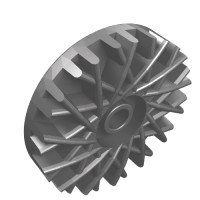 37195 - Wheel Cover / Hub Cap 28 Spokes 18mm D. - Flat Silver