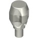 40598c - Weapon Grenade, Blunt Tip - Flat Silver