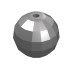 54821 - Flat Silver - Projectile, Large Figure Weapon, Zamor Sphere / Ball