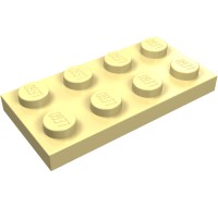 3020 - Plate 2 x 4 - Light Yellow