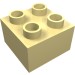 3437 - Duplo Brick 2 x 2 - Light Yellow