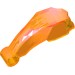 15101 - Animal Body Part, Hand / Paw 2 x 6 x 2 1/2 with Claws and Technic Hole - Trans-Orange
