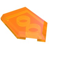 22385 - Tile Special 2 x 3 Pentagonal - Trans-Orange