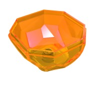 30294 - Rock Boulder, Bottom - Trans-Orange
