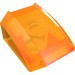 30602 - Slope Curved 2 x 2 with Lip, No Studs - Trans-Orange