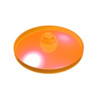 3960 - Dish 4 x 4 Inverted [Radar] - Trans-Orange