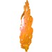 64297 - Large Figure Weapon Sword, Glatorian Flame Sword - Trans-Orange