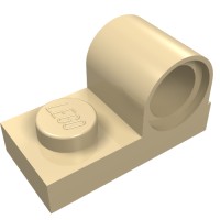 11458 - Plate Special 1 x 2 with Pin Hole on Top - Tan
