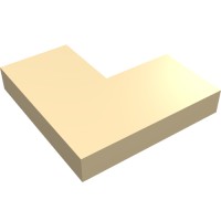 14719 - Tile 2 x 2 Corner - Tan