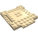 15624 - Tan - Plate Special 8 x 9 x 2/3 with 1 x 4 Recessed