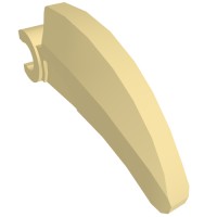 16770 - Creature Body Part, Barb Large (Claw, Talon) with Clip - Tan