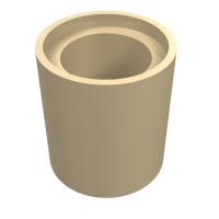 18654 - Technic Pin Connector Round 1L [Beam] - Tan